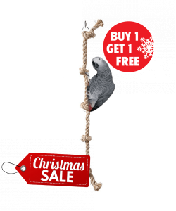 85cm Sisal Tarzan Climbing Rope Parrot Toy - Large - BOGOF